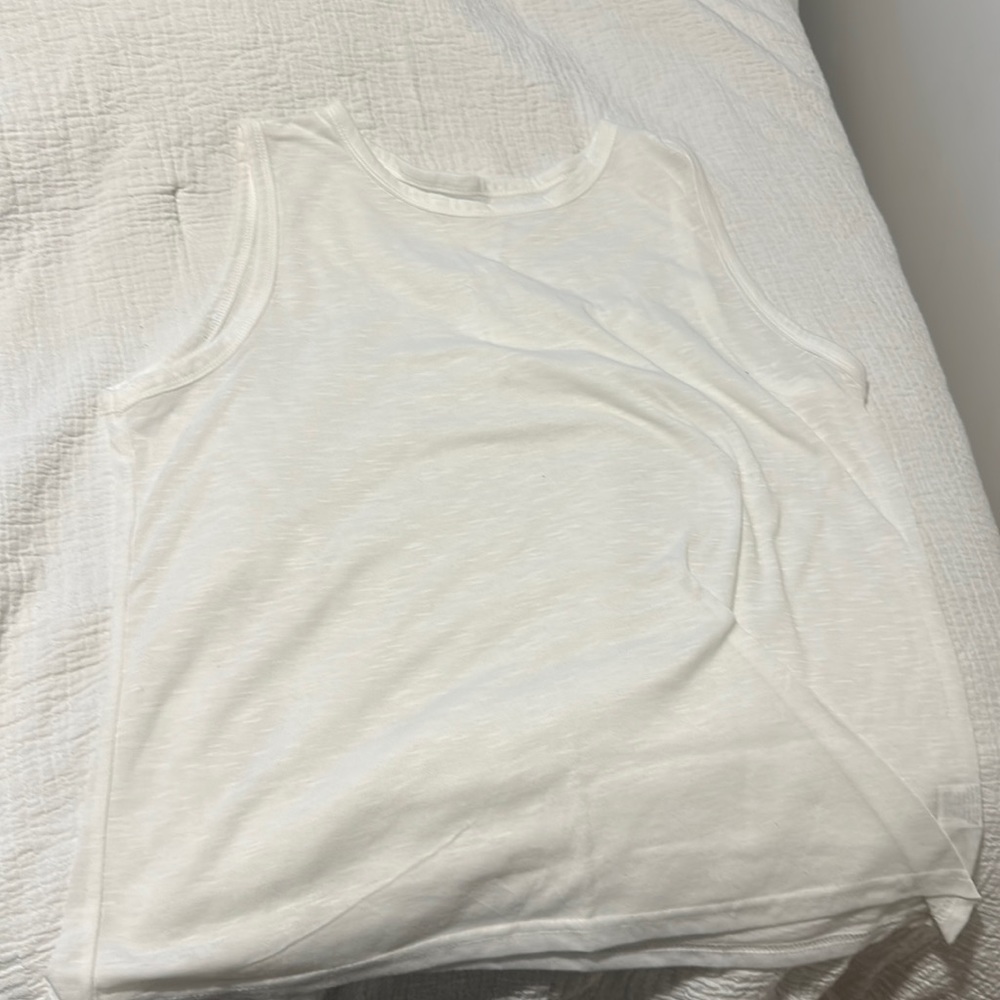 Midi white tank size large